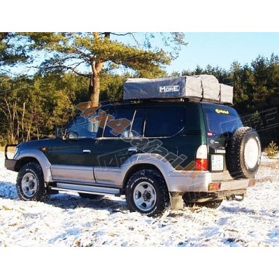 Stogo palapinė automobilinė MORE 4x4 minkštu uždangalu Stogo palapinė automobilinė MORE 4x4 minkštu uždangalu