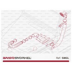 Mercedes G Class W460/461/463 (79-18) Snorkel Bravo