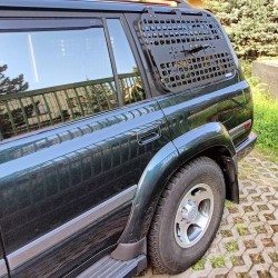 Perforuotos aliumininės išorinės plokštės daiktų tvirtinimui Toyota Land Cruiser 80