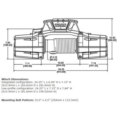 Electric winch Warn Zeon 12-S Electric winch Warn Zeon 12-S