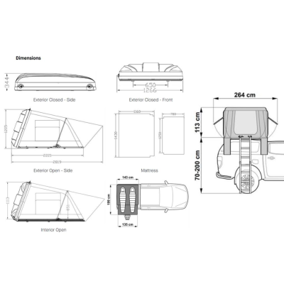Hard Shell Rooftop Tent ARB Esperance 2