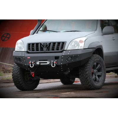 Toyota Land Cruiser 120 aliuminių dugno apsaugų komplektas prie bamperio More4x4