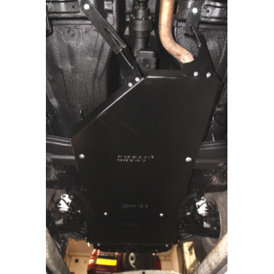 Suzuki Grand Vitara (05-08) aliuminių dugno apsaugų komplektas prie bamperio More4x4