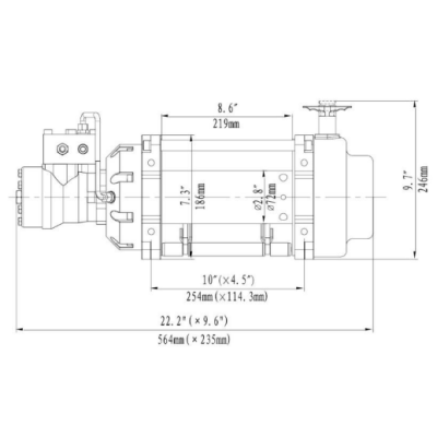 Hydraulic Winch Runva HWN10000I 4,5 t Hydraulic Winch Runva HWN10000I 4,5 t