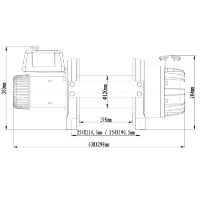 Electric Winch Runva EWB25000 Electric Winch Runva EWB25000