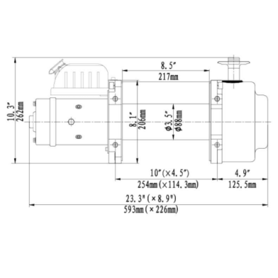 Elektrinė gervė Runva EWN15000 Elektrinė gervė Runva EWN15000