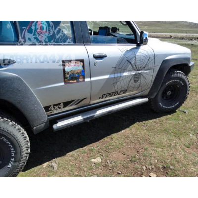 Nissan Patrol Y61 (04-24) Step Sliders Nissan Patrol Y61 (04-24) Step Sliders