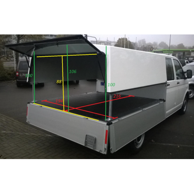 VW Transporter T5/T6 DC Hardtop Canopy Classic
