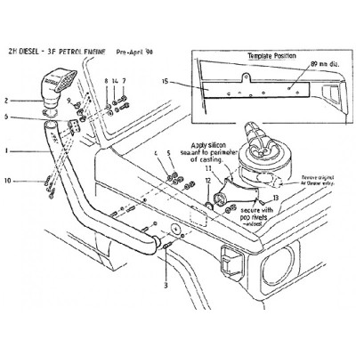 TLC 70-73-78 snorkel