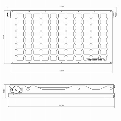 Atlenkiamas stalas Jeep Wrangler JK/JL